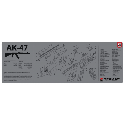 TekMat Long Gun Cleaning Mat AK-47 (Gray)