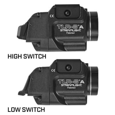 Streamlight TLR-8A Gun Light with Red Laser and Rear Switch