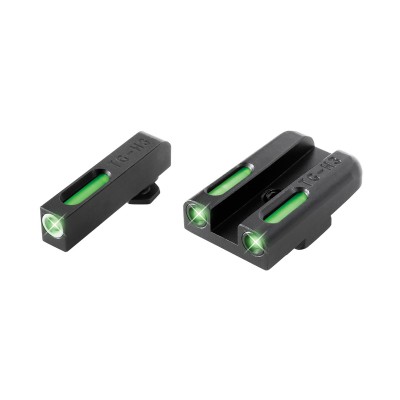 Truglo Brite Site TFX Tritium / Fiber Optic Sights for Glock 42 / 43 Pistols