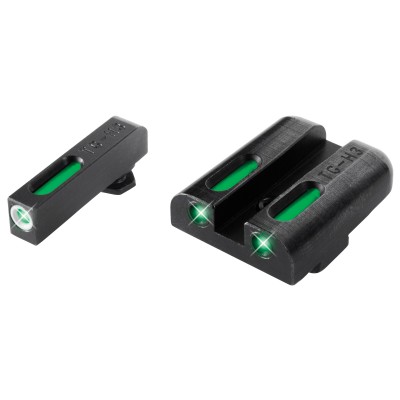 Truglo Brite Site TFX Tritium / Fiber Optic Sights for Glock Pistols Chambered in 9mm, 40 S&W, 357 Sig
