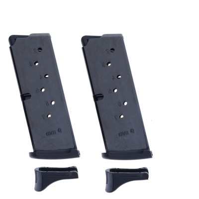 2 Pack Ruger LC9/LC9S 9mm 7-Round Magazine with Extended Floorplate