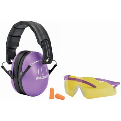 Walker's Women's Passive Hearing and Eye Protection Purple