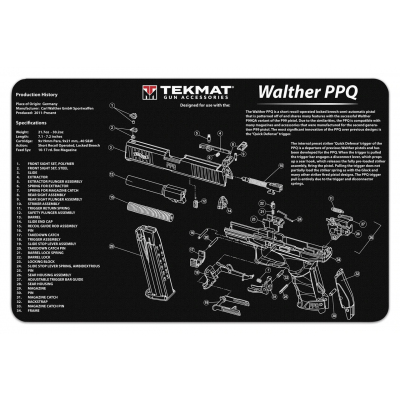 TekMat Handgun Cleaning Mat Walther PPQ