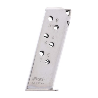 Walther PPK .32 ACP 7-Round Nickel Magazine Right 