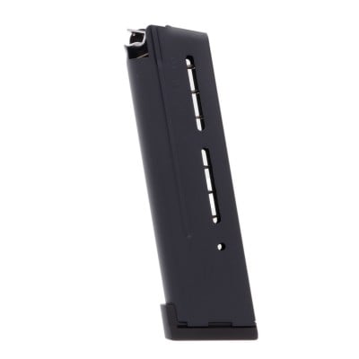 Wilson Combat 1911 Elite Tactical 9MM 10-Round Blued Steel Magazine With Aluminum Base Pad Left View