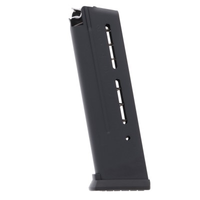 Wilson Combat 1911 Elite Tactical 9MM 10-Round Blued Steel Magazine With ETM Base Pad Left View