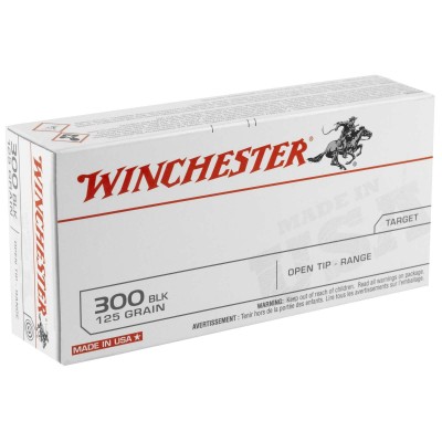 Winchester .300 Blackout 125gr Open Tip Ammo 20 Rounds