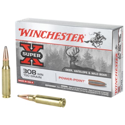 Winchester Super-X .308 Winchester Ammo 150gr Power Point 20 Rounds