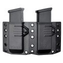 Bravo Concealment Double Magazine Pouch for Glock 17, 19, Sig Sauer P320, H&K VP9, CZ P-10 Magazines