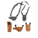 Galco Miami Classic II Right-Handed Shoulder System Holster for Glock 17/19/19X/22/23/26/27/31/32/33/34/35/45 Pistols