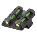Hi Viz LiteWave Rear Sight with Interchangeable Litepipes for Glock 42, 43, 43X & 48