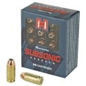 Hornady Subsonic .40S&W 180gr XTP 20 Rounds