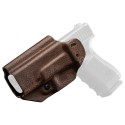 Mission First Tactical Hybrid Ambidextrous AIWB Holster for Glock 19 - Brown