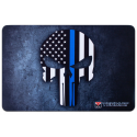 TekMat Handgun Cleaning Mat Punisher Blue Line