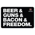 TekMat Handgun Cleaning Mat Beer, Guns, Bacon, Freedom