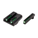 Truglo Brite Site Tritium / Fiber Optic Sights for Glock Pistols Chambered in 10mm / .45 ACP / .357 Sig