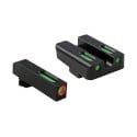 Truglo Brite Site TFX Pro Tritium/Fiber Optic Sights For Glocks In 9mm/40S&W/357 Sig