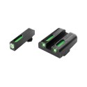 Truglo Brite Site TFX Tritium/Fiber Optic Sights for Glock Pistols Chambered in 10mm/.45 ACP/.357 Sig