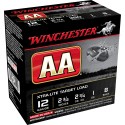 Winchester AA XTRA-LITE 12 Gauge Ammo 2.75" #8 1oz 25-Round Box