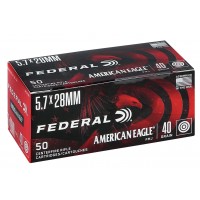 Federal American Eagle 5.7x28MM Ammo 40gr FMJ 50 Rounds