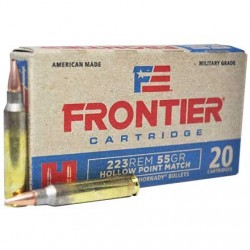Hornady Frontier .223 Remington Ammo 55gr HPM 20-Rounds