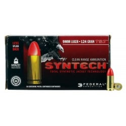 Federal Syntech 9mm Luger 124gr TSJRN 50 Rounds
