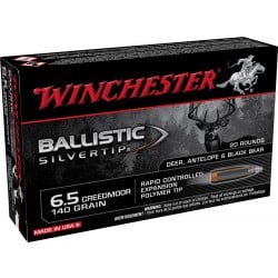 Winchester Ballistic Silver Tip 6.5 Creedmoor Ammo 140gr RCEPT 20 Rounds