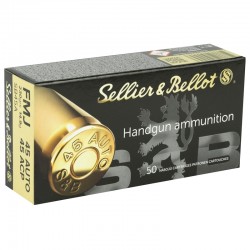 Sellier & Bellot .45 ACP 230gr FMJ 50 Rounds