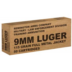 Remington Overrun 9mm 115gr FMJ 50 Rounds