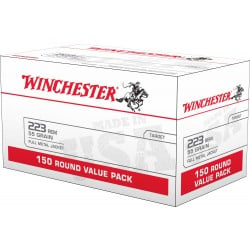 Winchester USA .223 Remington 55gr FMJ 150 Rounds