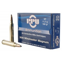 PPU Standard .300 Win Mag Ammo 180gr SP 20 Rounds