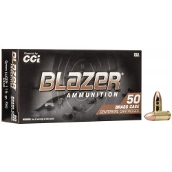 CCI Blazer 9mm 115gr FMJ 50 Rounds