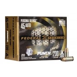 Federal Premium Punch .45 ACP 230gr JHP 20 Rounds