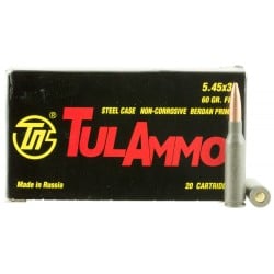 Tulammo 5.45x39mm 60gr FMJ 20 Rounds