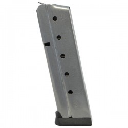Metalform Extended 1911 Government, Commander 9mm Stainless Steel (Ultra Mag Base & Flat Follower) 10-Round Magazine