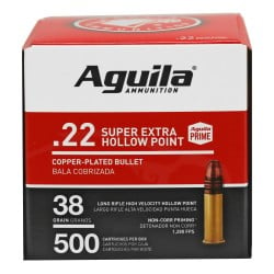 Aguila .22lr Ammo 38gr CPHP 500-Round Bulk Pack