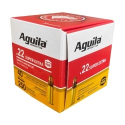 Aguila Super Extra High Velocity .22 LR Ammo 40gr CPLRN 250 Rounds