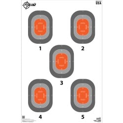 Allen EZ Aim 5-Spot Target 23"x35" 50-Pack