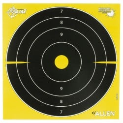 Allen EZ Aim Non-Adhesive Bullseye Target 8"x8" 25-Pack