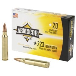 Armscor .223 Remington 55gr Ammo FMJ 20 Rounds