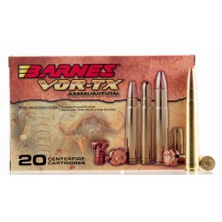 Barnes VOR-TX Safari .375 H&H Ammo 300gr BND SLD 20 Rounds