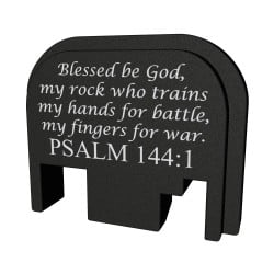 Bastion Gear Slide Back Plate for Glock Pistols - Psalm 144:1