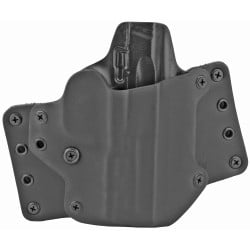 BlackPoint Tactical Leather Wing Right-Handed OWB Holster for S&W M&P 9 / 40 Compact Pistols