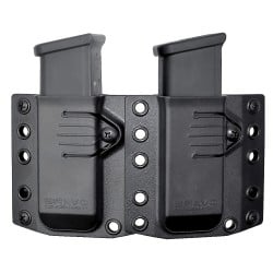 Bravo Concealment Double Magazine Pouch for Glock 43X, Sig Sauer P365, and Springfield Hellcat Magazines