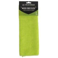 Breakthrough Clean Technologies Green Microfiber Towel Cloth 14" X 14" 2-Pack