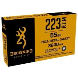 Browning .223 Remington 55gr FMJ Ammo 20 Rounds