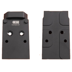C&H Precision V4 MIL/LEO RMR / Holosun Optics Steel Mounting Plate With Rear Sight for CZ P-10 OR Pistols