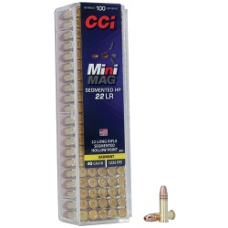 CCI Mini-Mag 22 LR Ammo 40gr SHP 100 Rounds