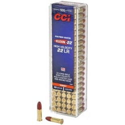 CCI High Velocity .22 LR Ammo 40gr LRN 100 Rounds (With rounds)
