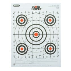 Champion 100 Yard Rifle Sight-In Scorekeeper Bullseye Target 12-Pack
